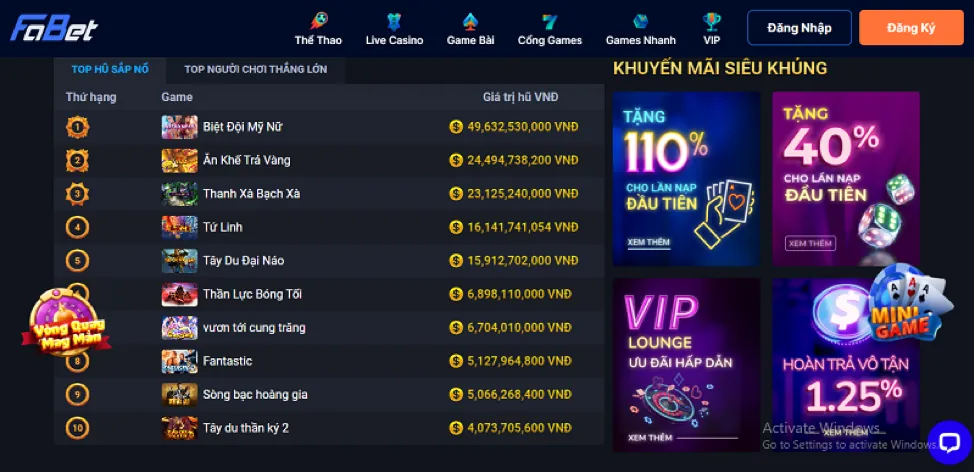 Thương hiệu uy tín kv999 casino